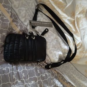 Black bag purse by sondra Roberts squared